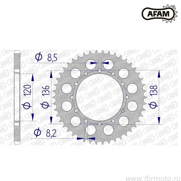 11624-41 Звезда ведомая 11624-41 AFAM 11624-41