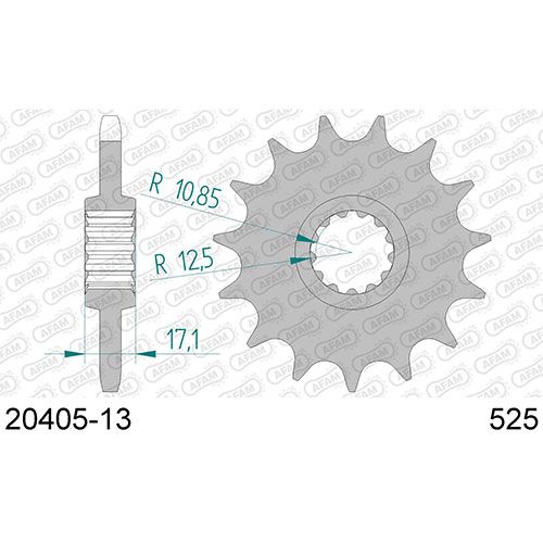 20405-13 Звезда ведущяя #525 CB 400 CBR 400 RVF 400 VFR 400 AFAM 20405-13