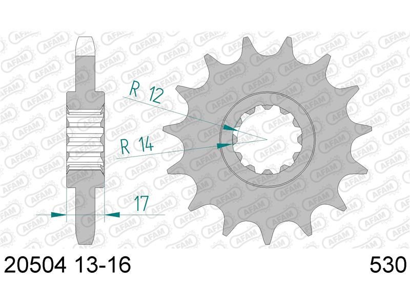 20504-15 Звезда ведущяя #530 CBR 600 F AFAM 20504-15