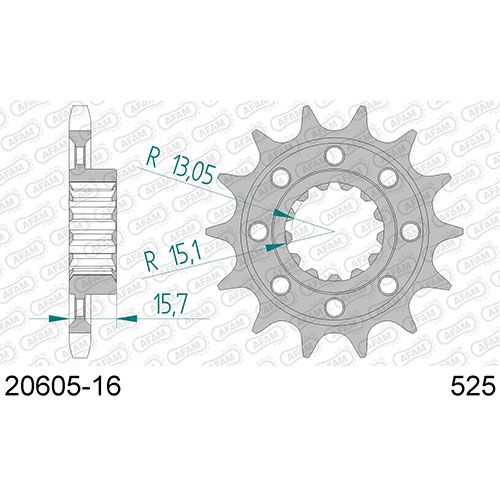 20605-16 Звезда ведущяя #525 VFR 750 AFAM 20605-16