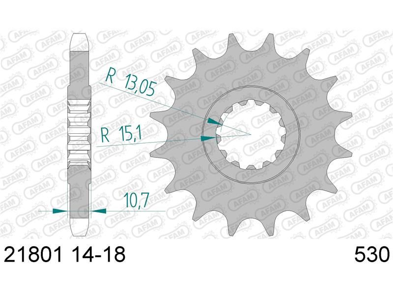21801-18 Звезда ведущяя #530 XJR 1300 AFAM 21801-18 (JTF579.18)