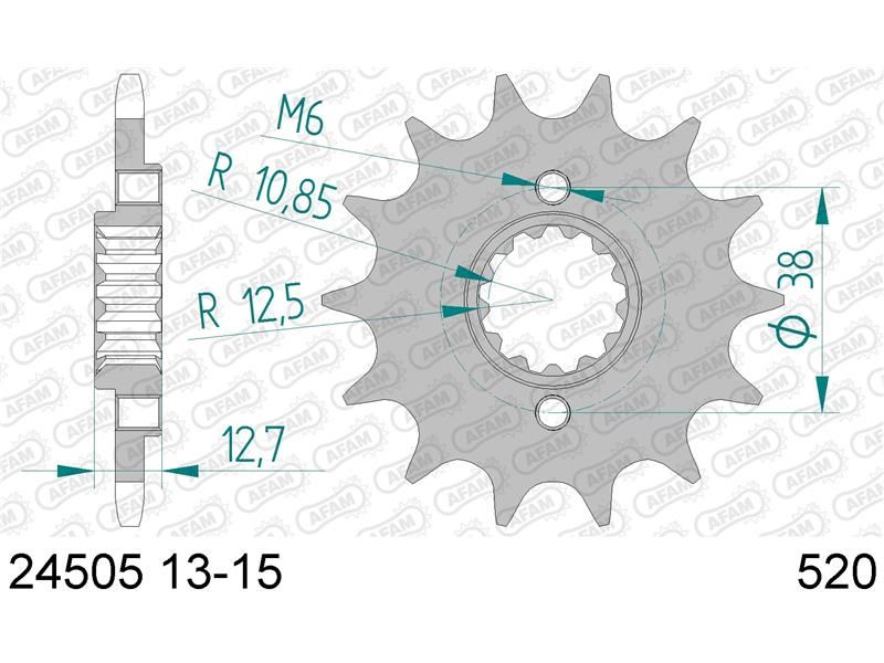 24505-15 Звезда ведущяя, #520 KLR 650 KLX 650 AFAM 24505-15 (JTF511.15)