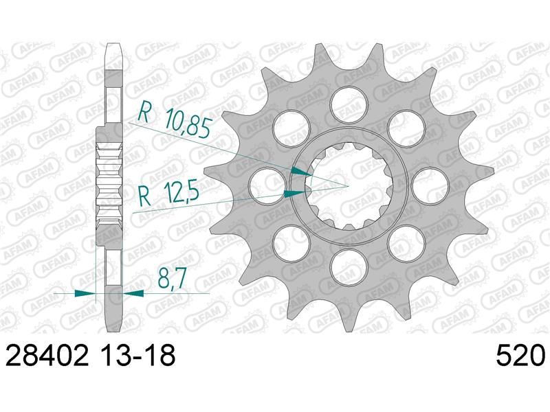 28402-16 Звезда ведущяя #520 ZXR 750 ZX-9R GSX-R 750 AFAM 28402-16