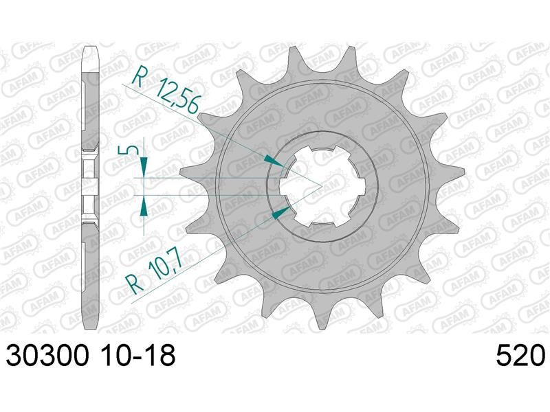 30300-14 Звезда ведущяя, #520 (569.14) KLX 250 KX 250 WR 250 YZ 250 AFAM 30300-14 (JTF569.14) (30300+14)