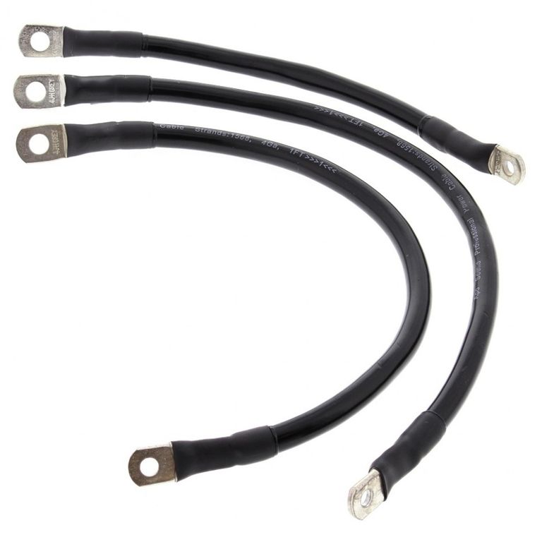 Провода Аккумулятора Black Для Мотоцикла Harley Fxd Super Glide Allballs 79-3013-1
