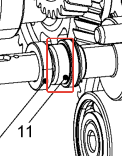 Втулка редуктора оригинал BRP 619230020 для BRP LYNX/Ski-Doo (Bushing)