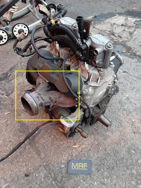 Приемная труба(штаны) Б/У оригинал BRP 420673420 420673421