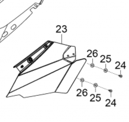 BRP 517305136 DEFLECTOR-AIR LH Дефлектор левый