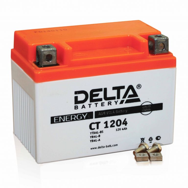 Аккумулятор Delta CT 1204 (YB4L-B, YB4L-A, YTX4L-BS)