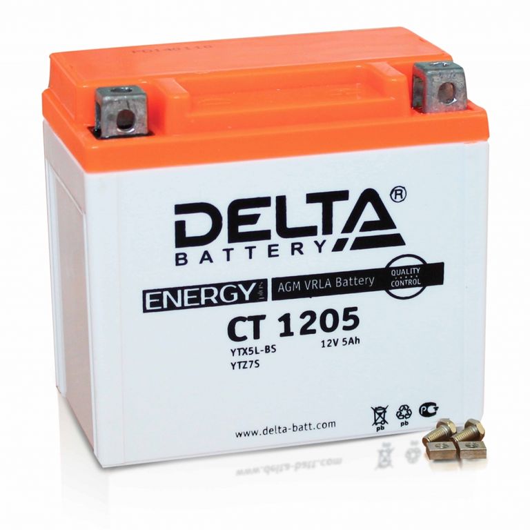 Аккумулятор Delta CT 1205 (YTX5L-BS, YTZ7S)