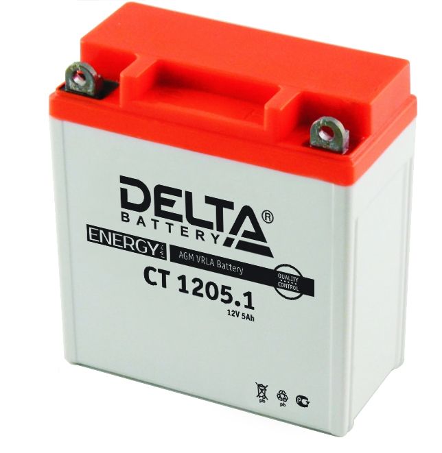 Аккумулятор Delta CT 1205.1 (YB5L-B, 12N5-3B)