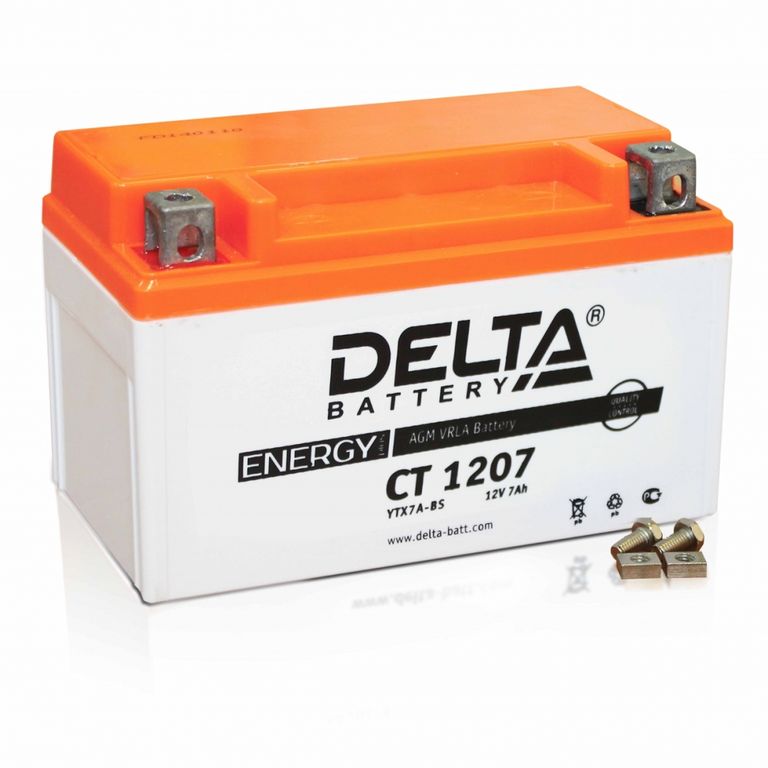 Аккумулятор Delta CT 1207 (YTX7A-BS)