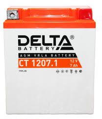 Аккумулятор Delta CT 1207.1 (YTX7L-BS)