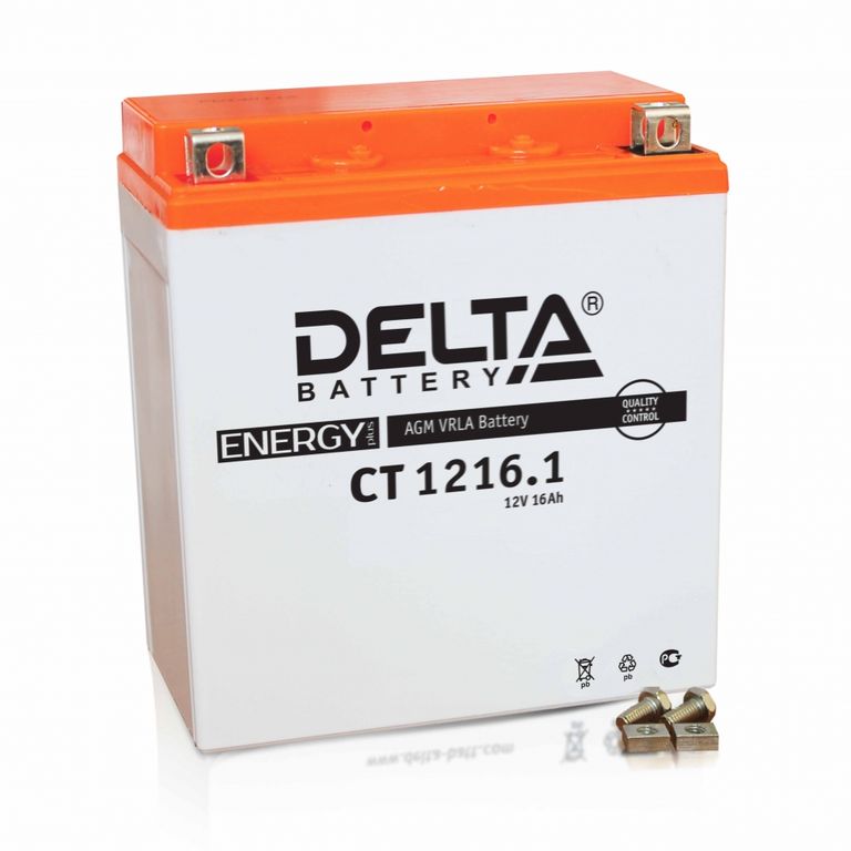 Аккумулятор Delta CT 1216.1 (YTX16-BS, YB16B-A)