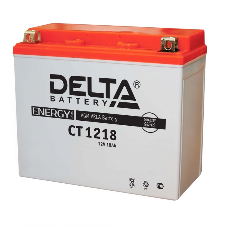 Аккумулятор Delta CT 1218 (YTX20-BS, YTX20H, YB16-B-CX, YB16-B, YB18-A)