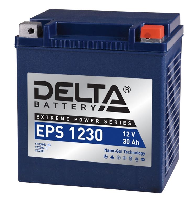 Аккумулятор Delta EPS 1230 (YTX30HL-BS, YTX30L-B, YTX30L)