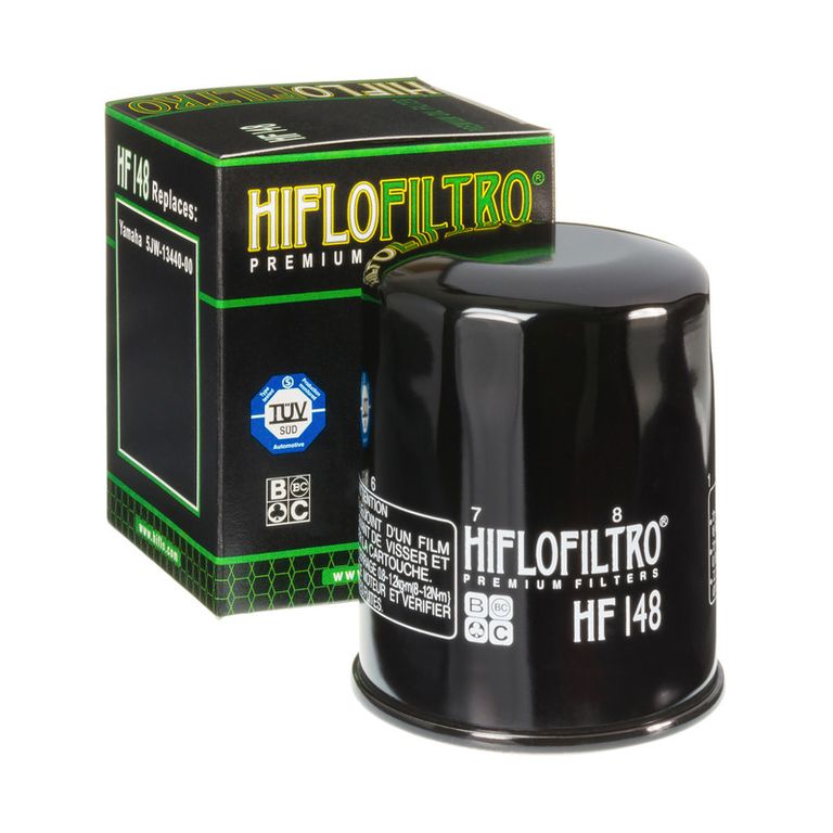 Масляный фильтр HIFLO FILTRO HF148 для Yamaha GRIZZLY 350/400/450/550/660/700, APEX XTX/SE, WOLVERINE// Honda hp 75/90/115/130/135/150/200/225// Mercury Mariner Marine// TGB