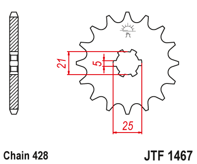 Звезда ведущая JT JTF1467.13 (JTF1467-13) (F1467-13)