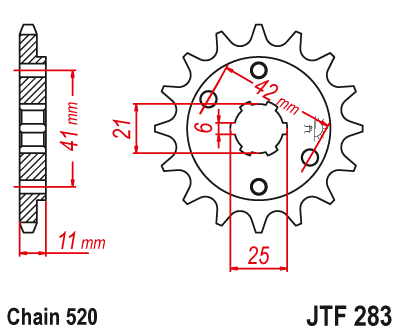 Звезда ведущая JT JTF283.15 (JTF283-15) (F283-15)