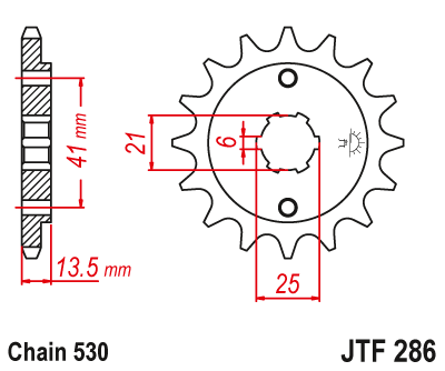 Звезда ведущая JT JTF286.15 (JTF286-15) (F286-15)