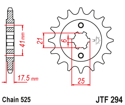 Звезда ведущая JT JTF294.15 (JTF294-15) (F294-15)