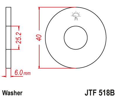Звезда ведущая JT JTF518B (JTF518B) (F518B)