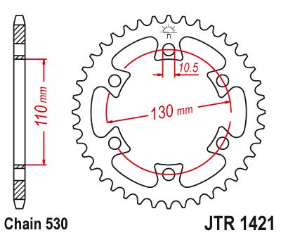 Звезда ведомая JT JTR1421.40 (JTR1421-40) (R1421-40)
