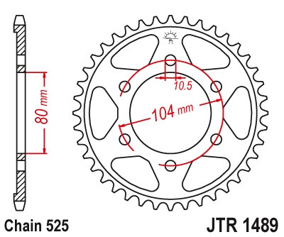 Звезда ведомая JT JTR1489.41 (JTR1489-41) (R1489-41)