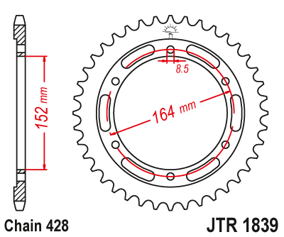 Звезда ведомая JT JTR1839.56 (JTR1839-56) (R1839-56)