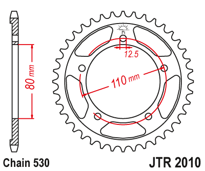 Звезда ведомая JT JTR2010.42 (JTR2010-42) (R2010-42)