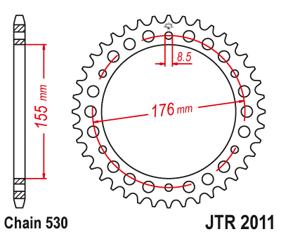 Звезда ведомая JT JTR2011.45 (JTR2011-45) (R2011-45)