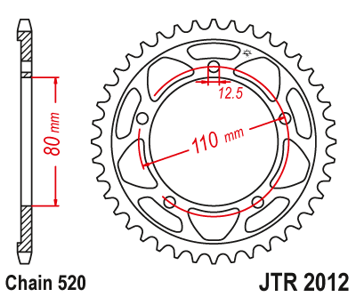 Звезда ведомая JT JTr2012.42 (JTr2012-42) (r2012-42)