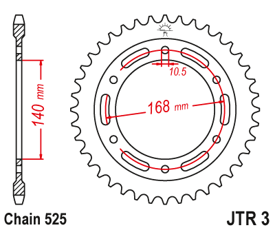 Звезда ведомая JT JTR3.41 (JTR3-41) (R3-41)