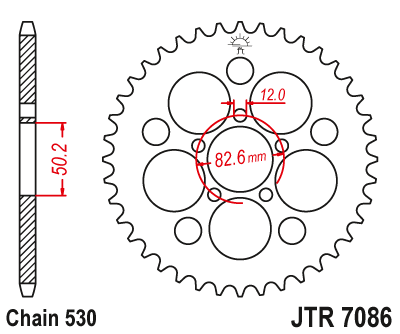 Звезда ведомая JT JTR7086.48Z (JTR7086-48Z) (R7086-48Z)