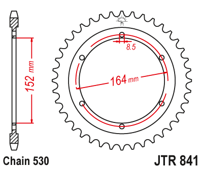 Звезда ведомая JT JTR841.42 (JTR841-42) (R841-42)