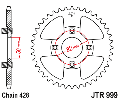 Звезда ведомая JT JTR999.45 (JTR999-45) (R999-45)