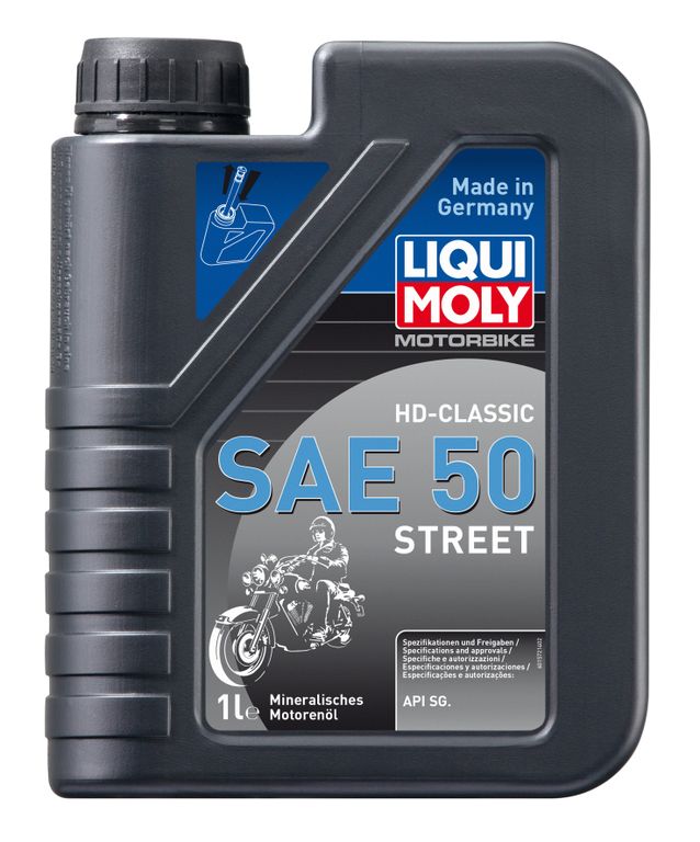 Масло моторное Liqui Moly Motorbike 4T HD-Classic Street SAE 50 (Минеральное) - 1 Л (1572)