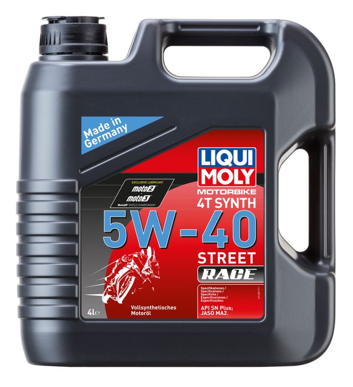 Масло моторное Liqui Moly Motorbike 4T Synth Street Race 5W-40 (Синтетическое) - 4 Л (8070) (1685)