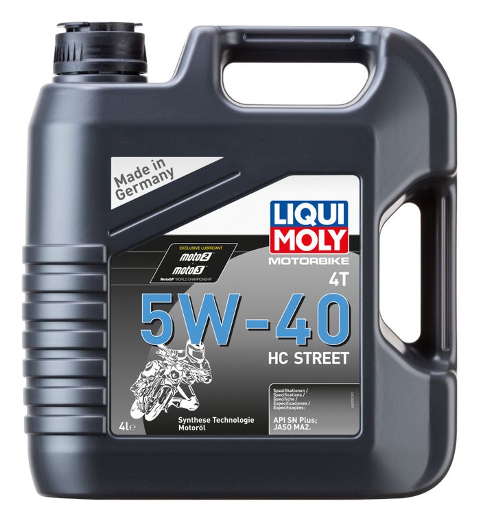 Масло моторное Liqui Moly Motorbike 4T 5W-40 HC Street (HC-синтетическое) - 4 Л (20751)