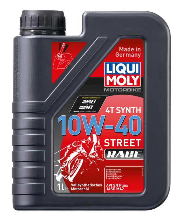 Масло моторное Liqui Moly Motorbike 4T Synth Street Race 10W-40 (Синтетическое) - 1 Л (20753)