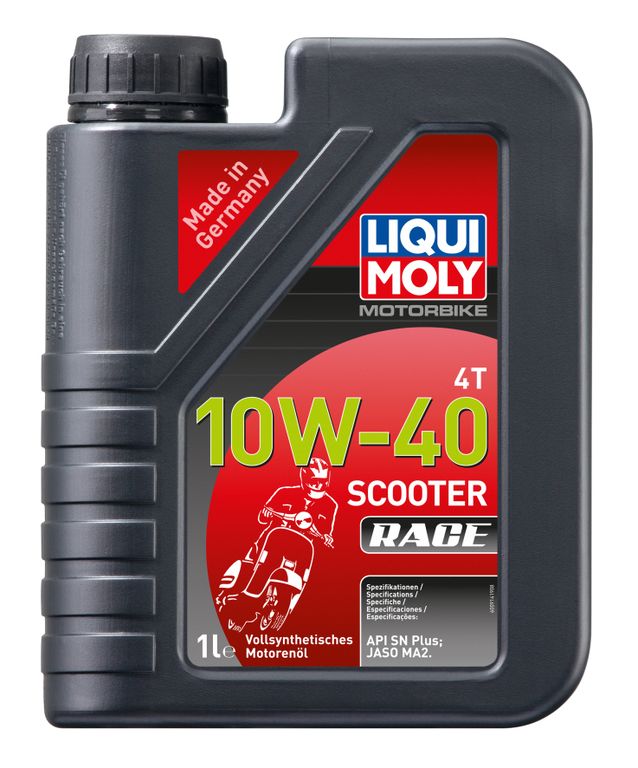 Масло моторное Liqui Moly Motorbike 4T 10W-40 Scooter Race (Синтетическое) - 1 Л (20826)