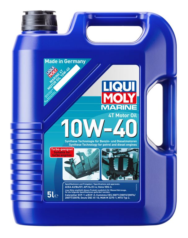 Масло моторное Liqui Moly Marine 4T Motor Oil 10W-40 (HC-синтетическое) - 5 Л (25013)