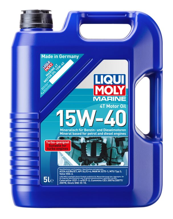 Масло моторное Liqui Moly Marine 4T Motor Oil 15W-40 (Минеральное) - 5 Л (25016)