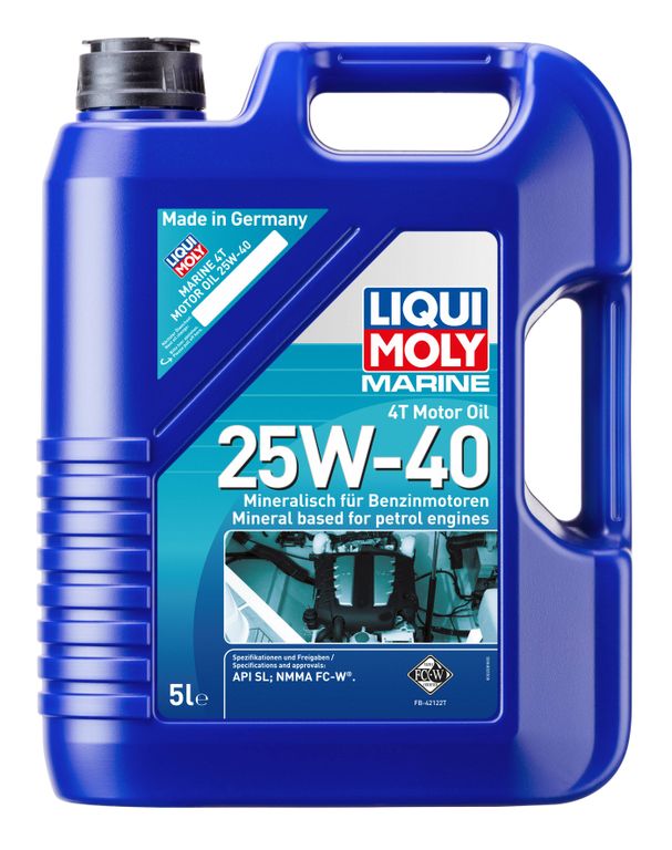 Масло моторное Liqui Moly Marine 4T Motor Oil 25W-40 (Минеральное) - 5 Л (25027)