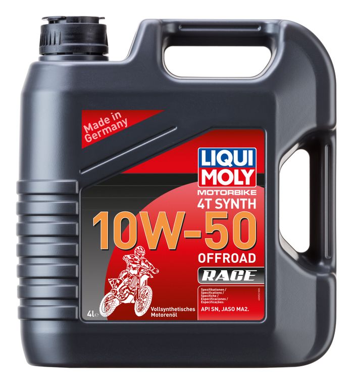 Масло моторное Liqui Moly Motorbike 4T Synth 10W-50 Offroad Race (Cинтетическое) - 4 Л (3052)