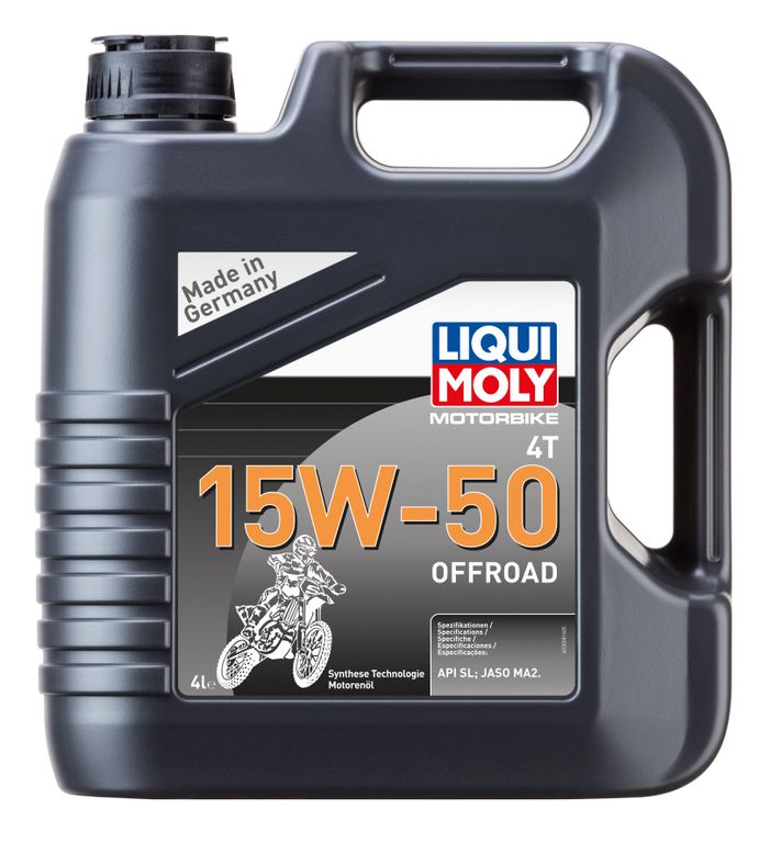 Масло моторное Liqui Moly Motorbike 4T 15W-50 Offroad (HC-синтетическое) - 4 Л (3058)