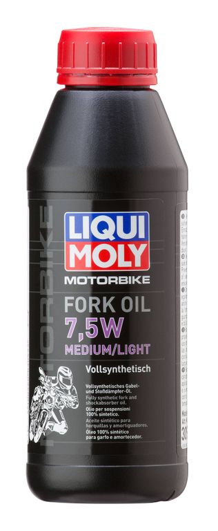 Масло для вилок и амортизаторов 7,5 W (синтетическое) Liqui Moly Motorbike Fork Oil Medium/Light 7,5W - 0,5 Л (3099)