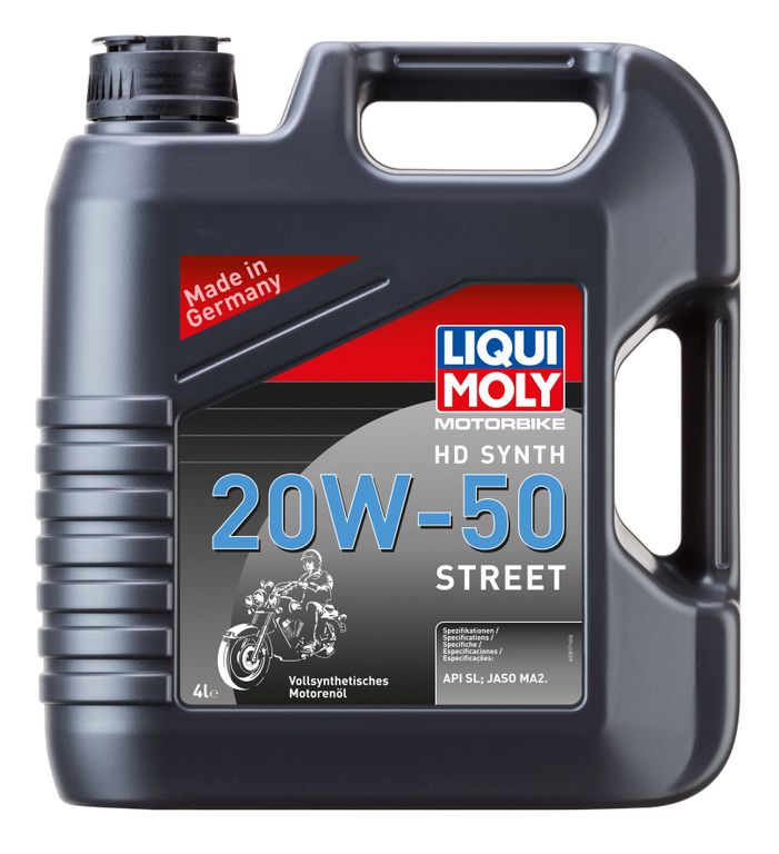 Масло моторное Liqui Moly Motorbike 4T HD Synth 20W-50 Street (Синтетическое) - 4 Л (3817)