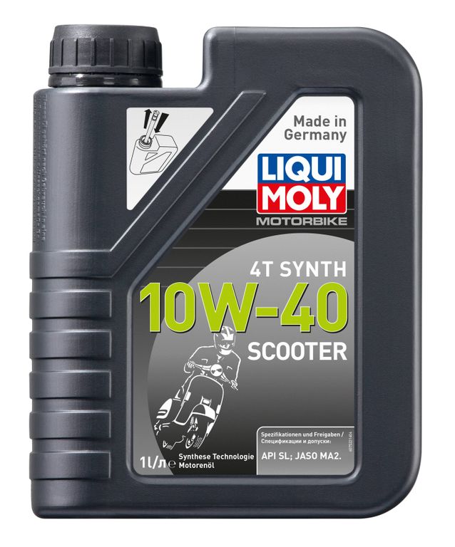 Масло моторное Liqui Moly Scooter Motoroil Synth 4T 10W-40 (HC-синтетическое) - 1 Л (7522)