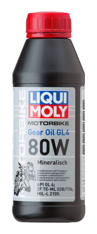 Мин. тр.масло д/мотоц. Liqui Moly Motorbike Gear Oil 80W GL-4 (0,5л) (7587)